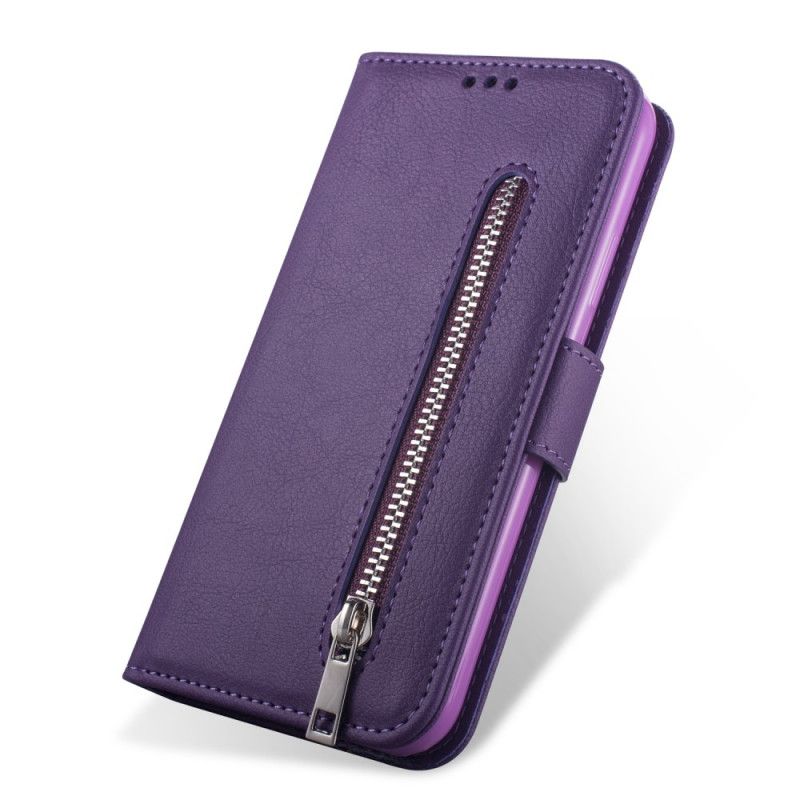 Etui Folio Samsung Galaxy S20 Plus / S20 Plus 5G Szary Czarny Portmonetka Z Efektem Skóry