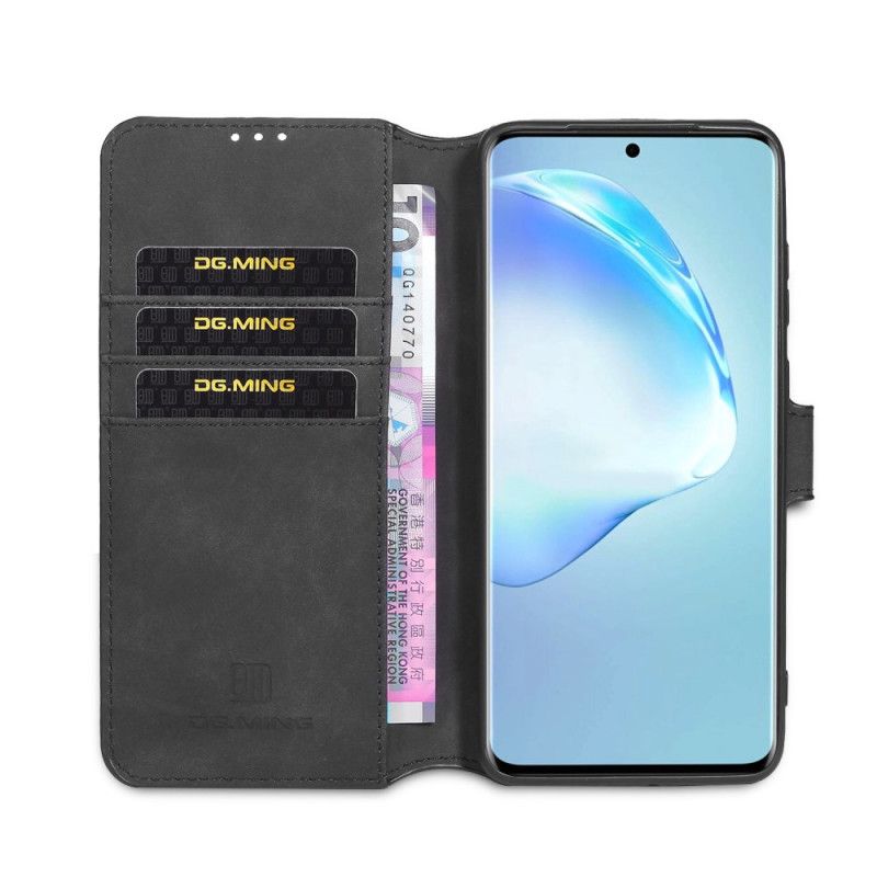 Etui Folio Samsung Galaxy S20 Plus / S20 Plus 5G Szary Czarny Retro Dg.Ming Etui Ochronne