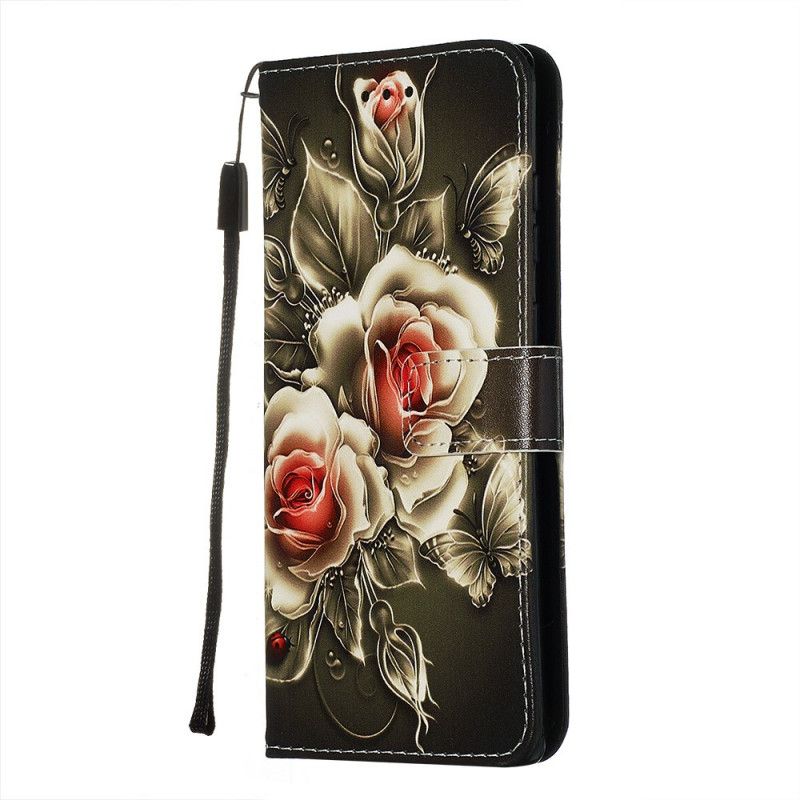 Etui Folio Samsung Galaxy S20 Plus / S20 Plus 5G Złote Róże