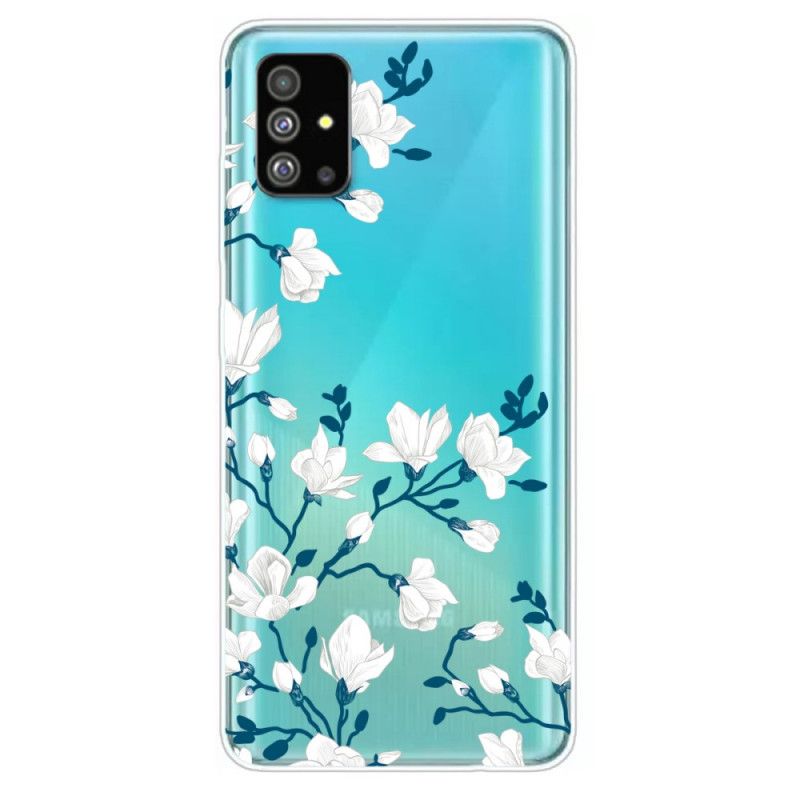 Etui Samsung Galaxy S20 Plus / S20 Plus 5G Białe Kwiaty