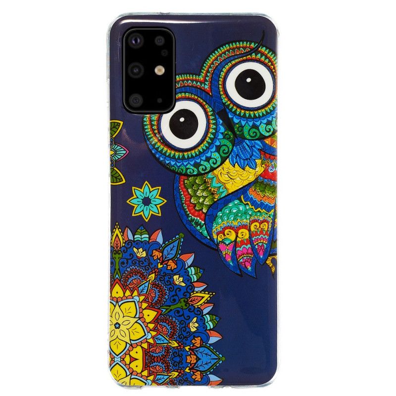 Etui Samsung Galaxy S20 Plus / S20 Plus 5G Fluorescencyjna Sowa Mandala