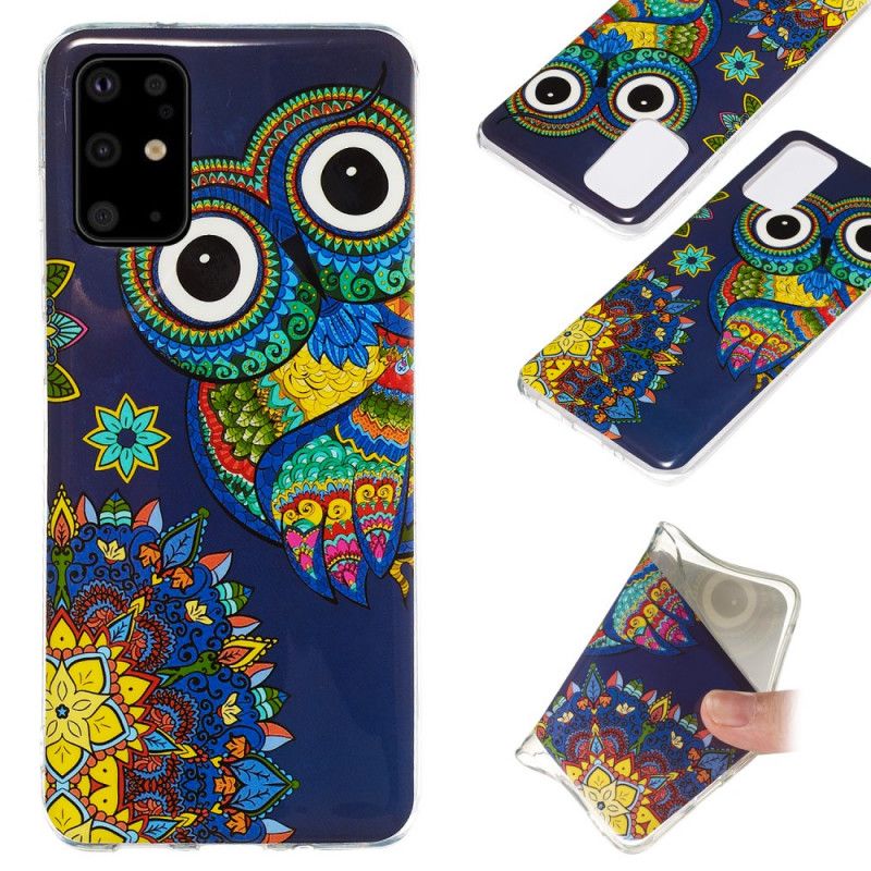 Etui Samsung Galaxy S20 Plus / S20 Plus 5G Fluorescencyjna Sowa Mandala