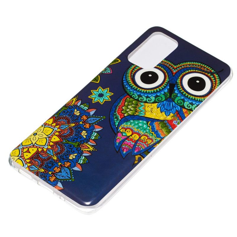 Etui Samsung Galaxy S20 Plus / S20 Plus 5G Fluorescencyjna Sowa Mandala