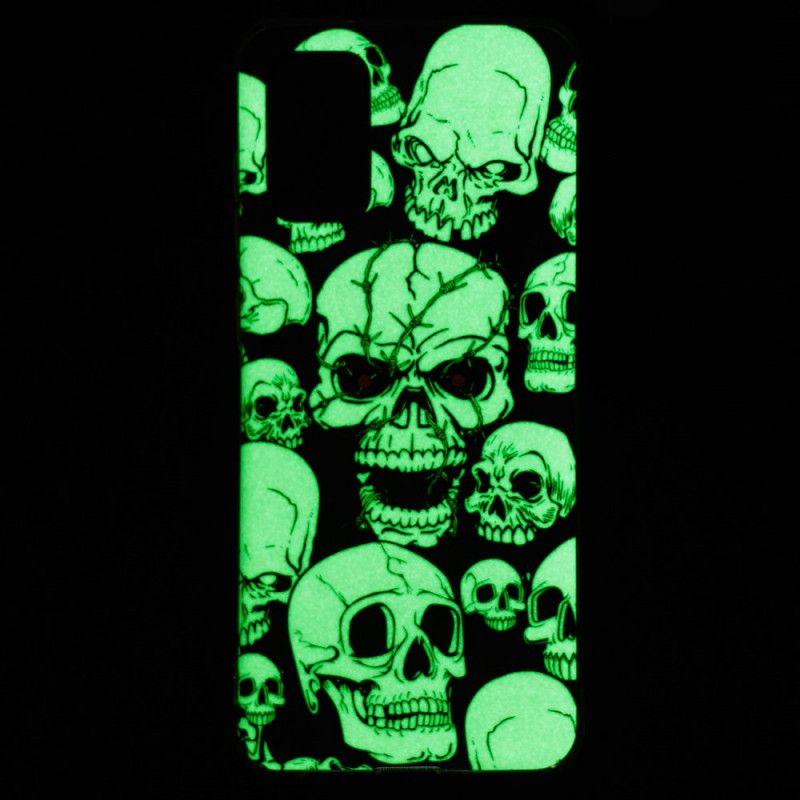 Etui Samsung Galaxy S20 Plus / S20 Plus 5G Fluorescencyjne Czaszki