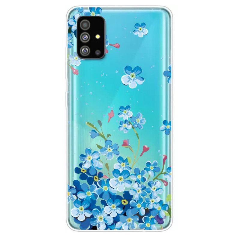 Etui Samsung Galaxy S20 Plus / S20 Plus 5G Niebieskie Kwiaty