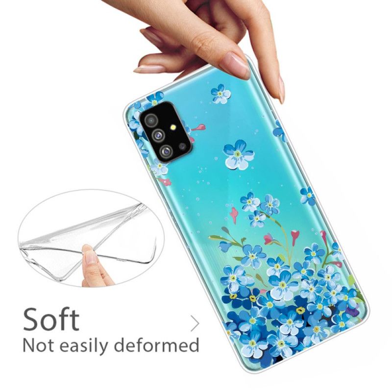 Etui Samsung Galaxy S20 Plus / S20 Plus 5G Niebieskie Kwiaty