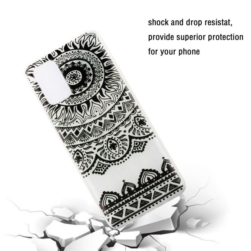 Etui Samsung Galaxy S20 Plus / S20 Plus 5G Przezroczysta Mandala Kwiatowa Etui Ochronne