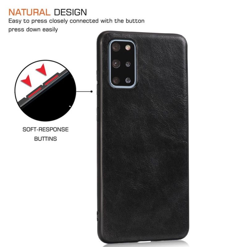 Etui Samsung Galaxy S20 Plus / S20 Plus 5G Szary Czarny Styl Skóry