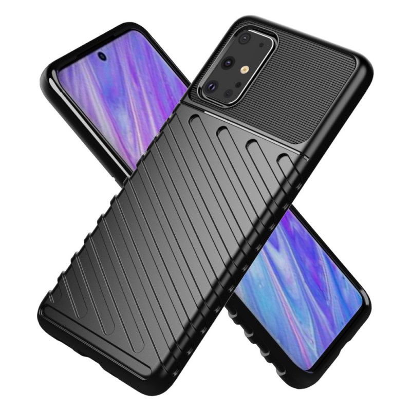 Etui Samsung Galaxy S20 Plus / S20 Plus 5G Zielony Czarny Seria Grzmotów Etui Ochronne