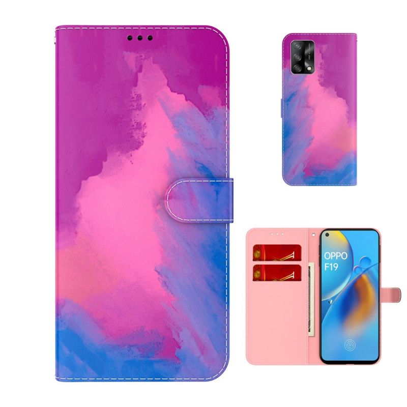 Etui Folio Do Oppo A74 4g Akwarela