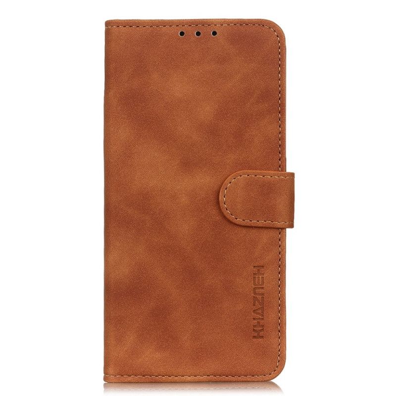 Etui Folio Do Oppo A74 4g Khazneh Efekt Vintage Skóry