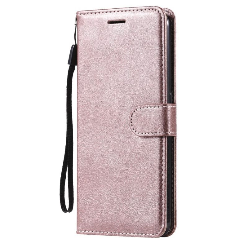 Etui Folio Do Oppo A74 4g Skórzany Pasek Z Efektem