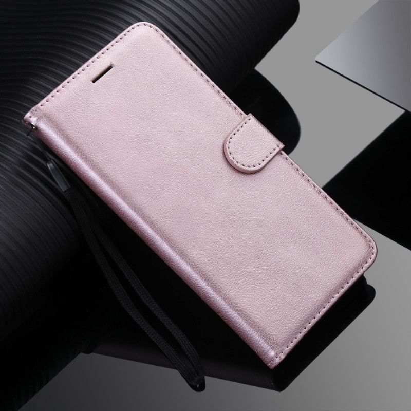 Etui Folio Do Oppo A74 4g Skórzany Pasek Z Efektem