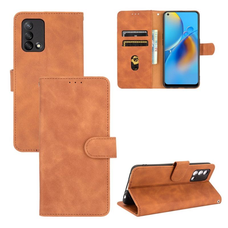 Etui Folio Oppo A74 4g Kolorowy Dotyk Skóry Etui Ochronne