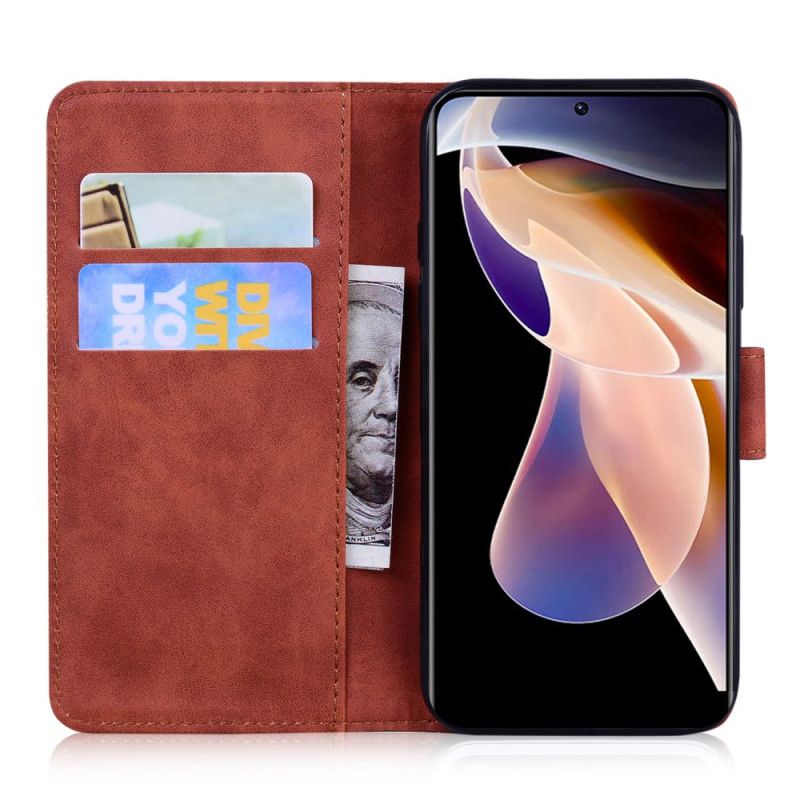 Etui Folio Oppo A74 4g Nadruk Z Twarzą Tygrysa