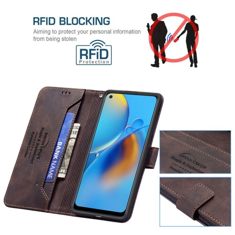 Etui Folio Oppo A74 4g Rfid Binfen Kolor