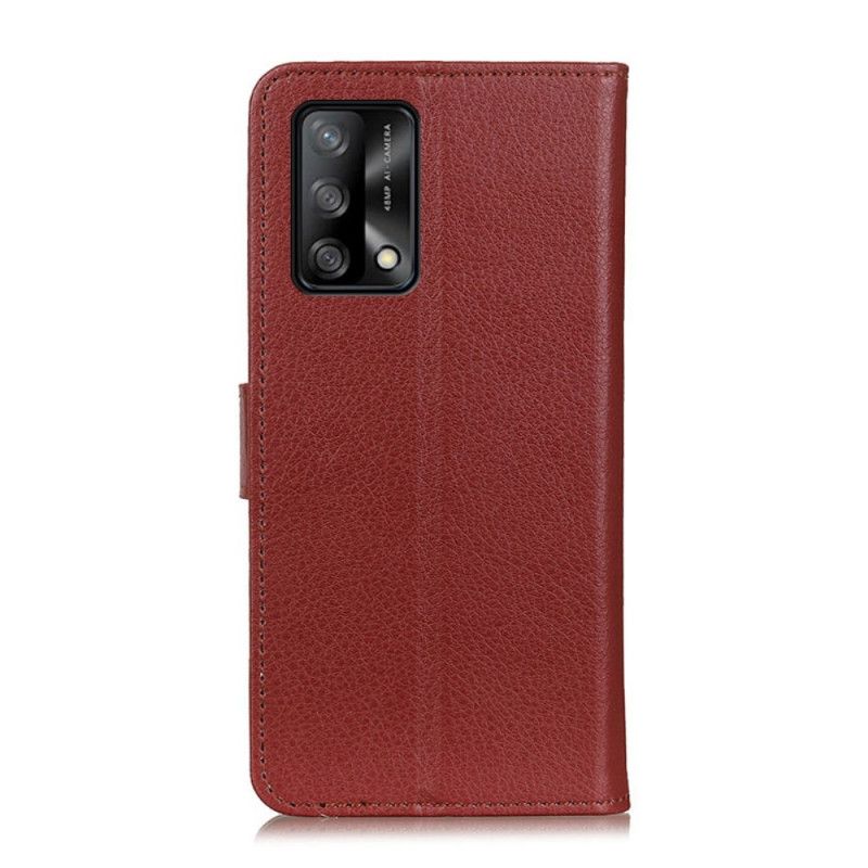 Etui Folio Oppo A74 4g Tradycyjnie Liczi Etui Ochronne