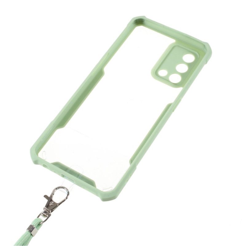 Etui Oppo A74 4g Hybryda Z Kolorowym Przewodem Etui Ochronne