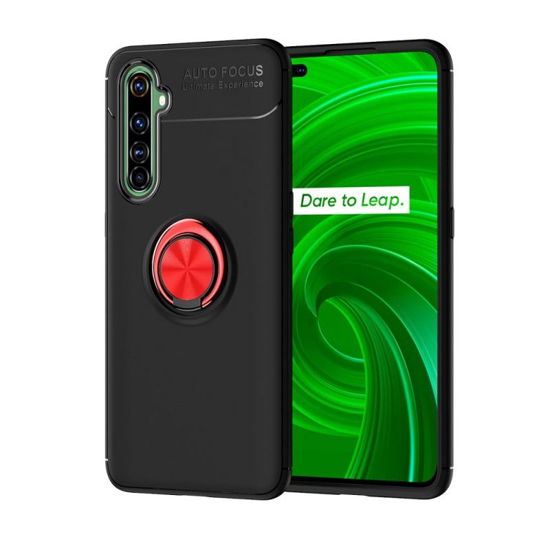 Etui Realme X50 Pro Ciemnoczerwony Czarny Pierścień Magnetyczny