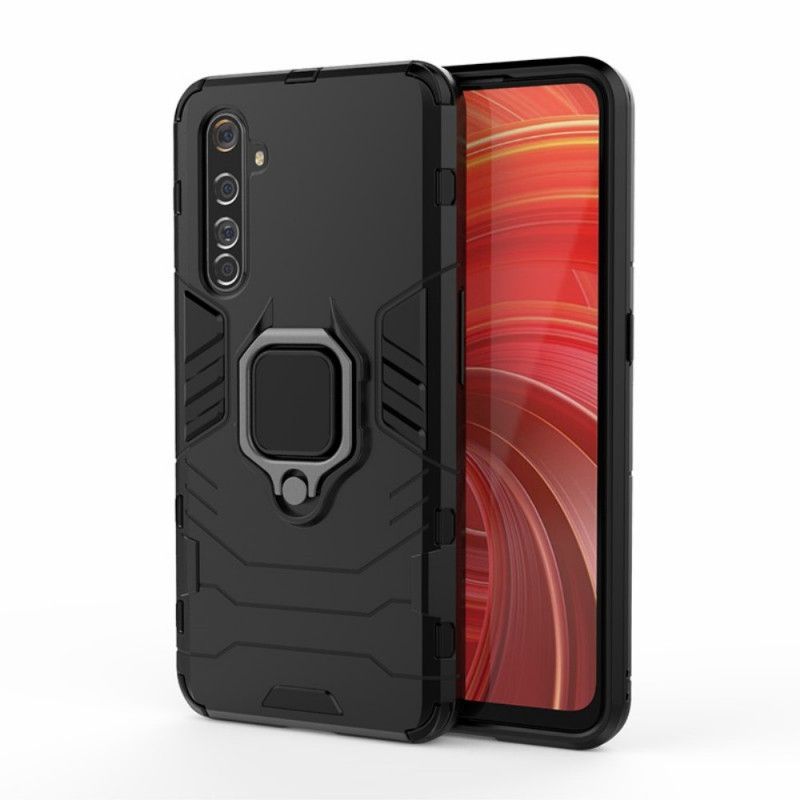 Futerały Realme X50 Pro Czerwony Czarny Etui na Telefon Pierścień Oporowy