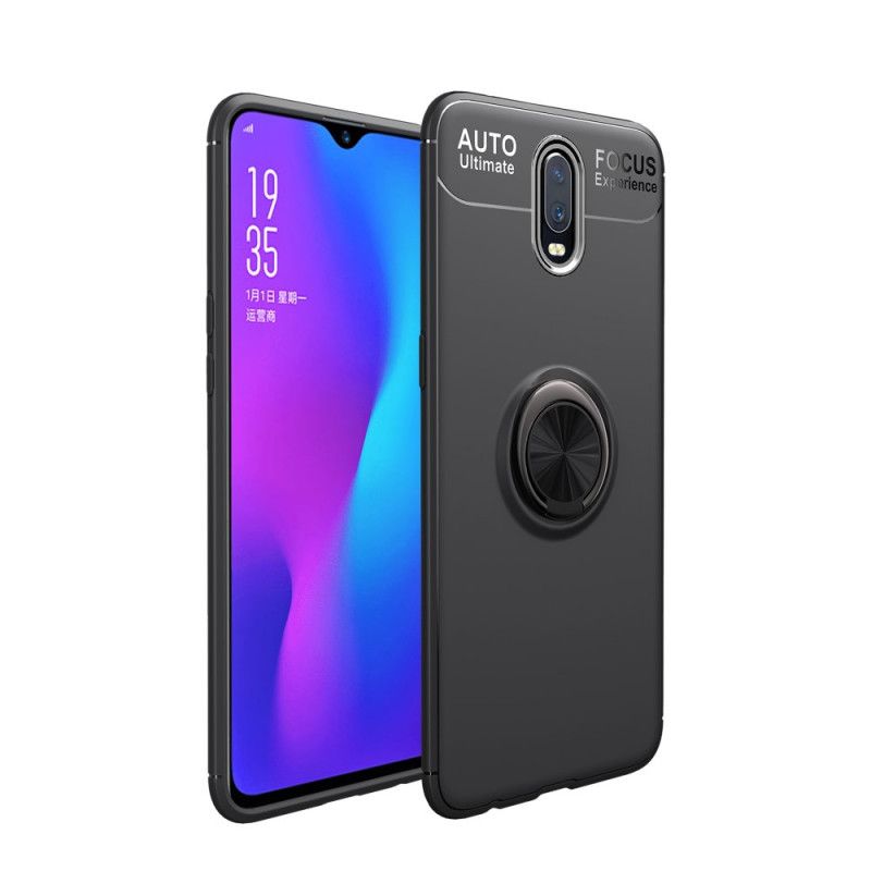 Etui OnePlus 6T Czerwony Czarny Obrotowy Pierścień