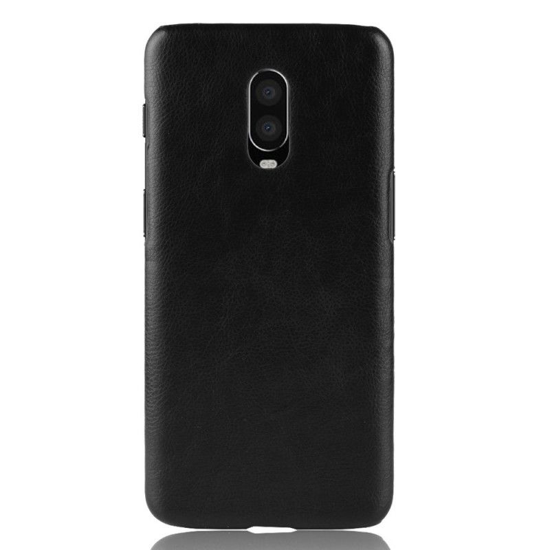 Etui OnePlus 6T Kawowy Czarny Efekt Skóry Lychee Performance Etui Ochronne