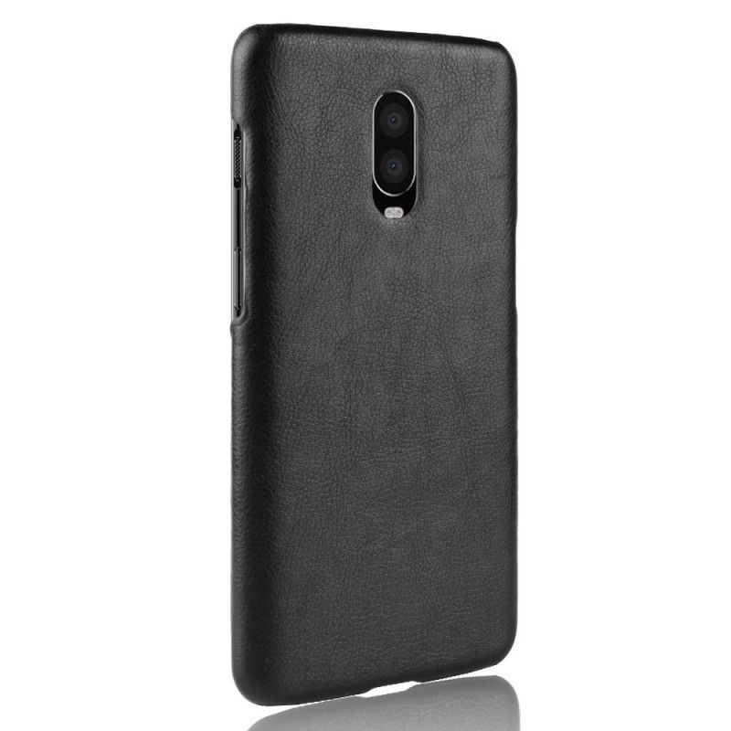 Etui OnePlus 6T Kawowy Czarny Efekt Skóry Lychee Performance Etui Ochronne