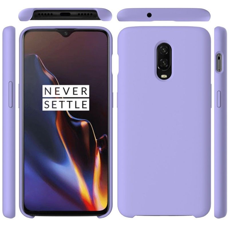 Etui OnePlus 6T Żółty Różowy Płyn Silikonowy