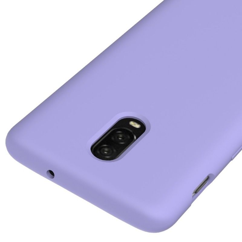 Etui OnePlus 6T Żółty Różowy Płyn Silikonowy