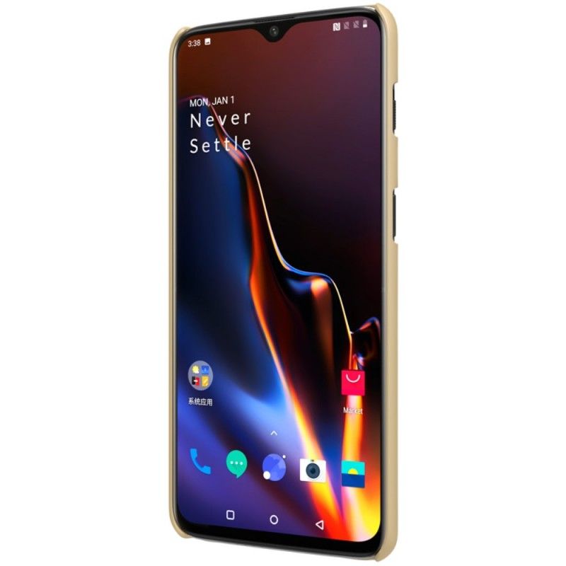 Etui OnePlus 6T Złoty Czarny Sztywny Matowy Nillkin