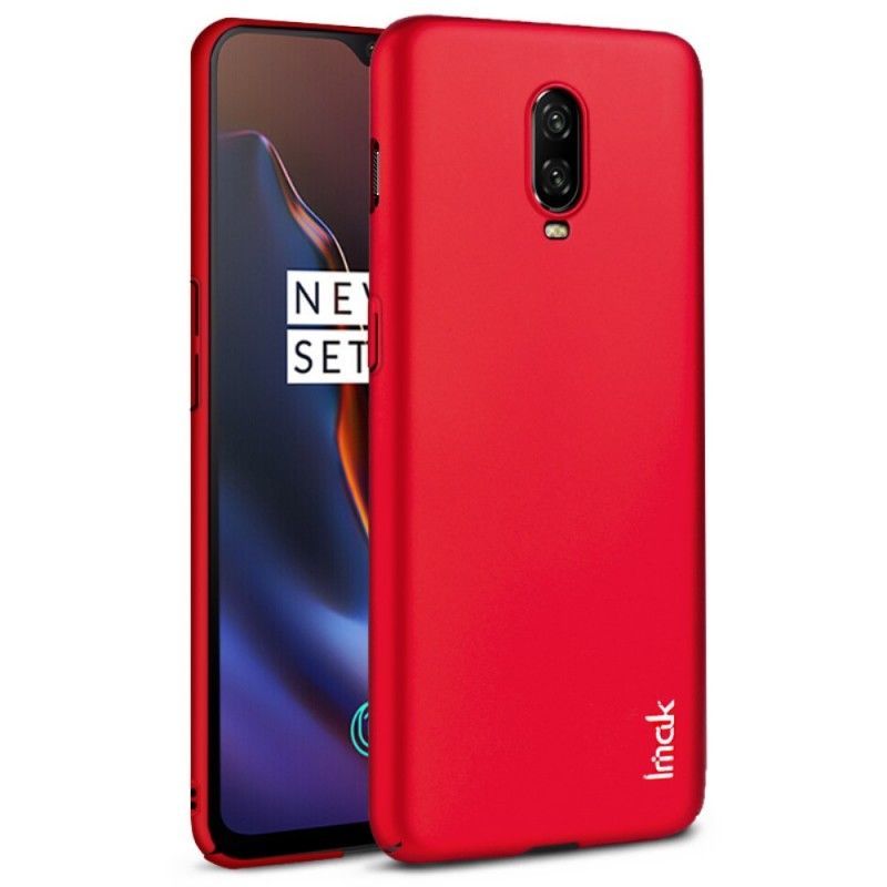 Futerały OnePlus 6T Czerwony Etui na Telefon Seria Jedwabna