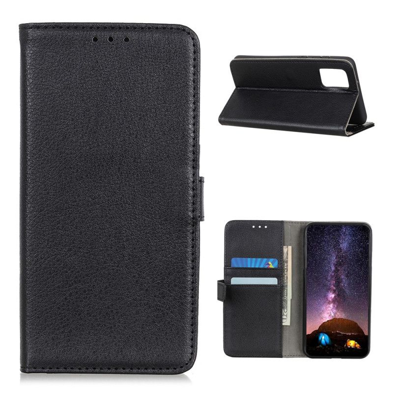 Etui Folio Xiaomi Mi 10T / 10T Pro Czerwony Czarny Liczi Teksturowane