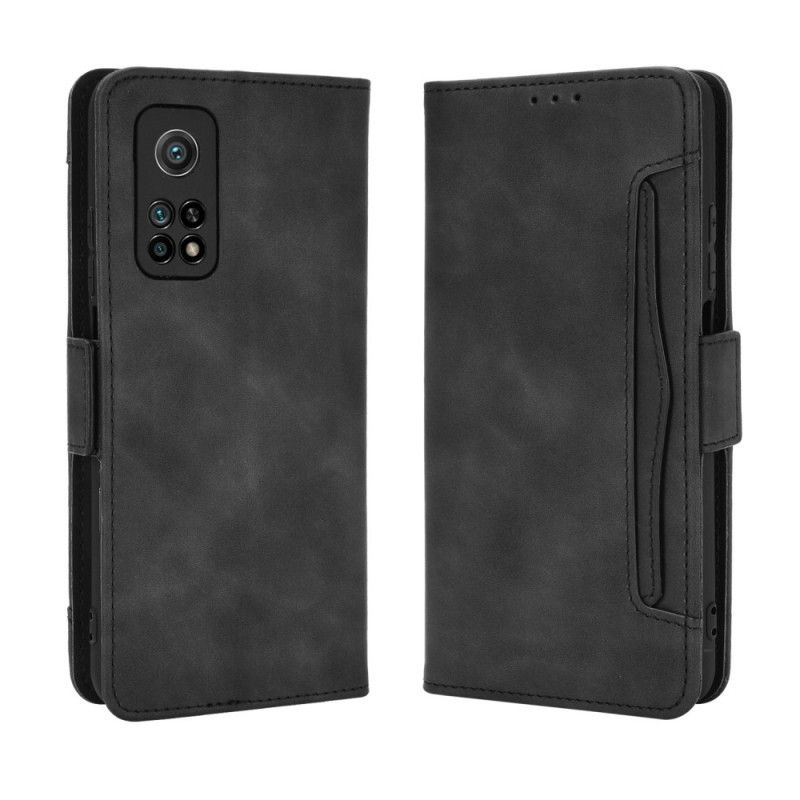 Etui Folio Xiaomi Mi 10T / 10T Pro Czerwony Czarny Multikarta Pierwszej Klasy