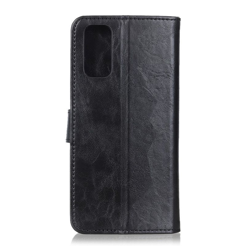 Etui Folio Xiaomi Mi 10T / 10T Pro Czerwony Czarny Trójkolorowy Efekt Skóry W Stylu Vintage Etui Ochronne