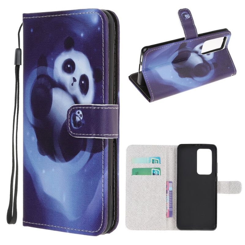 Etui Folio Xiaomi Mi 10T / 10T Pro Przestrzeń Panda Ze Stringami Etui Ochronne