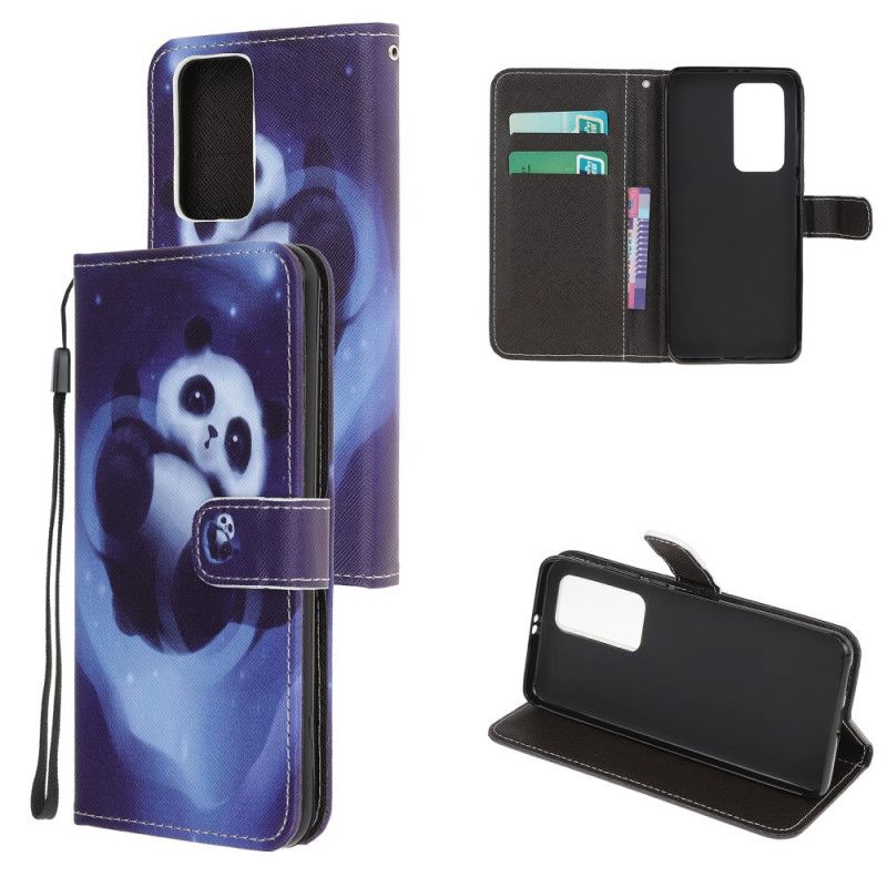 Etui Folio Xiaomi Mi 10T / 10T Pro Przestrzeń Panda Ze Stringami Etui Ochronne