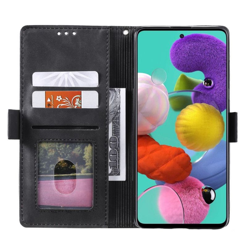 Etui Folio Xiaomi Mi 10T / 10T Pro Szary Czarny Dwukolorowa Imitacja Skóry Ze Wzmocnionymi Konturami Etui Ochronne