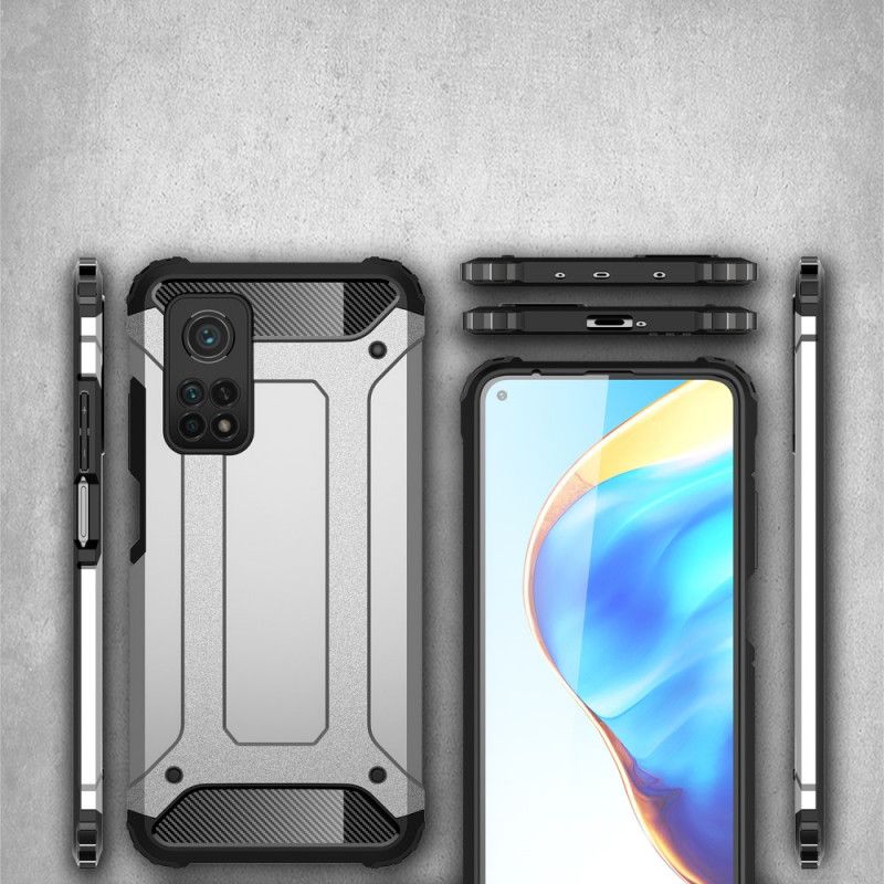 Etui Xiaomi Mi 10T / 10T Pro Czerwony Czarny Ocalały Etui Ochronne