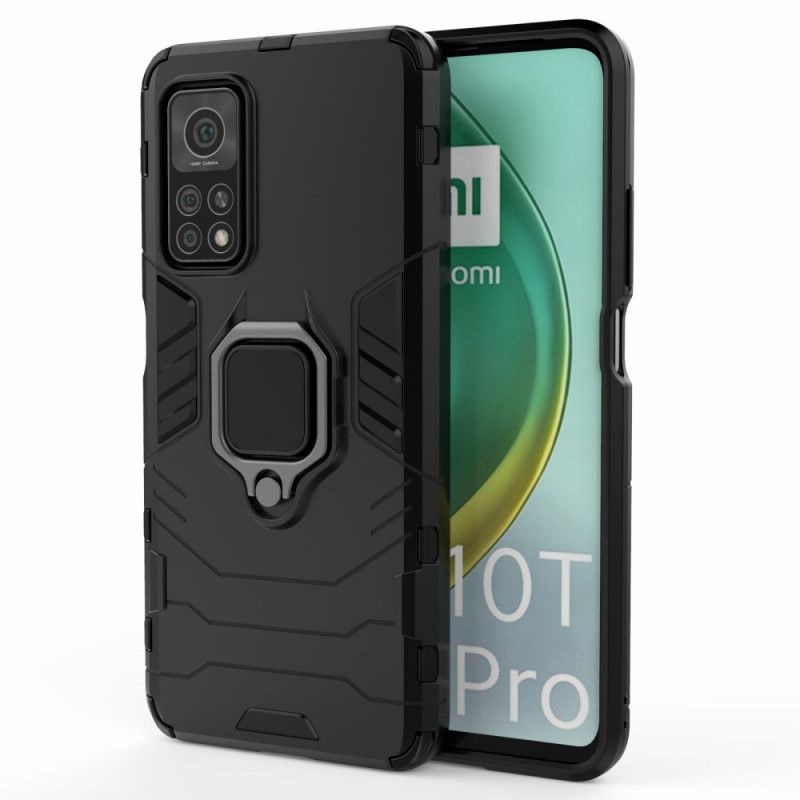 Etui Xiaomi Mi 10T / 10T Pro Czerwony Czarny Pierścień Oporowy