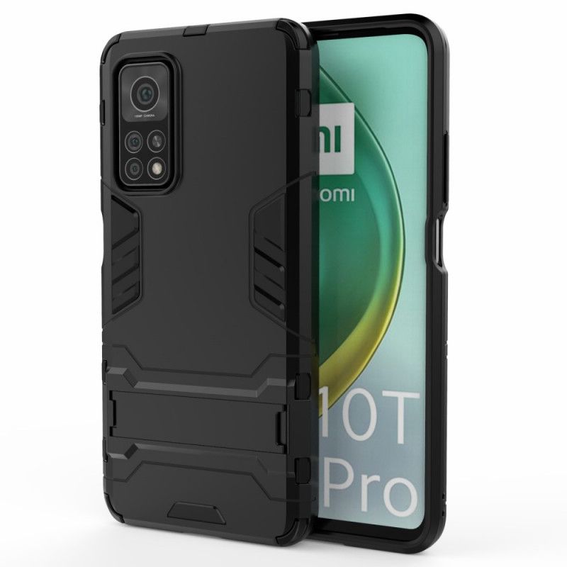 Etui Xiaomi Mi 10T / 10T Pro Czerwony Czarny Wyjątkowo Wytrzymały Język