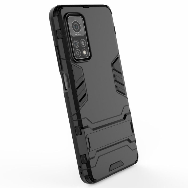 Etui Xiaomi Mi 10T / 10T Pro Czerwony Czarny Wyjątkowo Wytrzymały Język