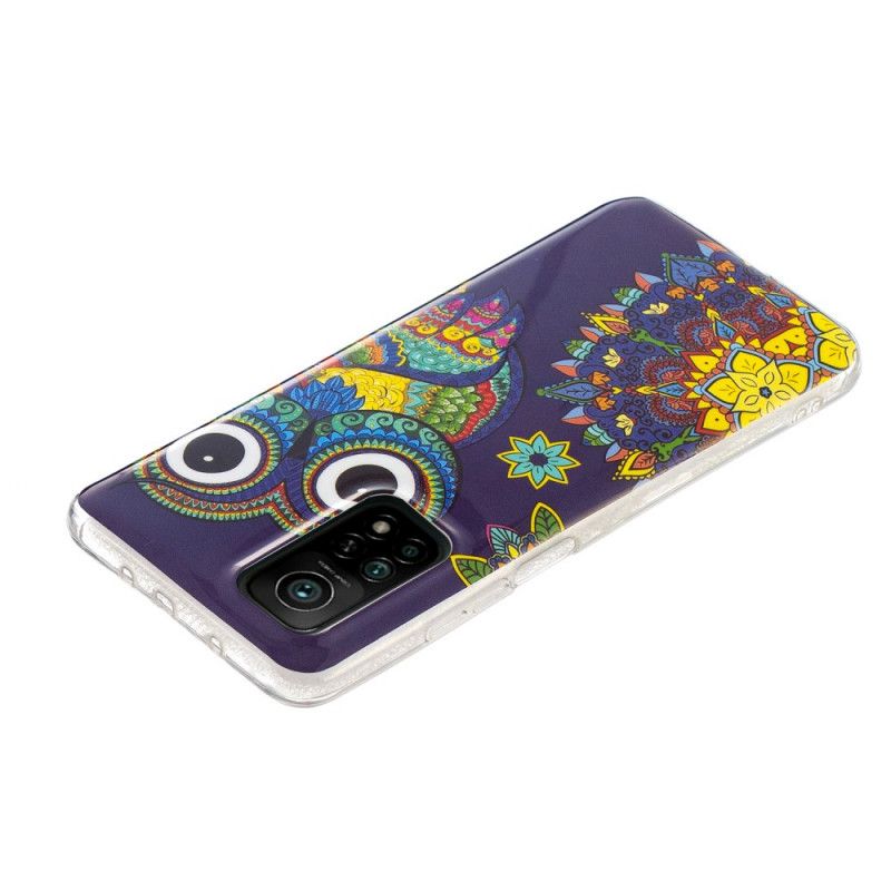 Etui Xiaomi Mi 10T / 10T Pro Fluorescencyjna Sowa Mandala Etui Ochronne