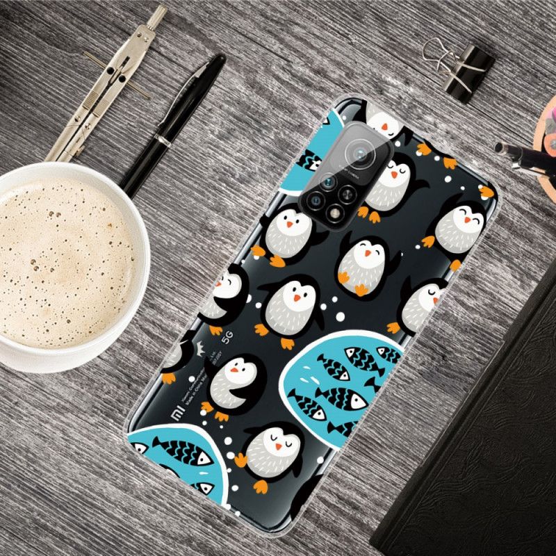 Etui Xiaomi Mi 10T / 10T Pro Pingwiny I Ryby Etui Ochronne