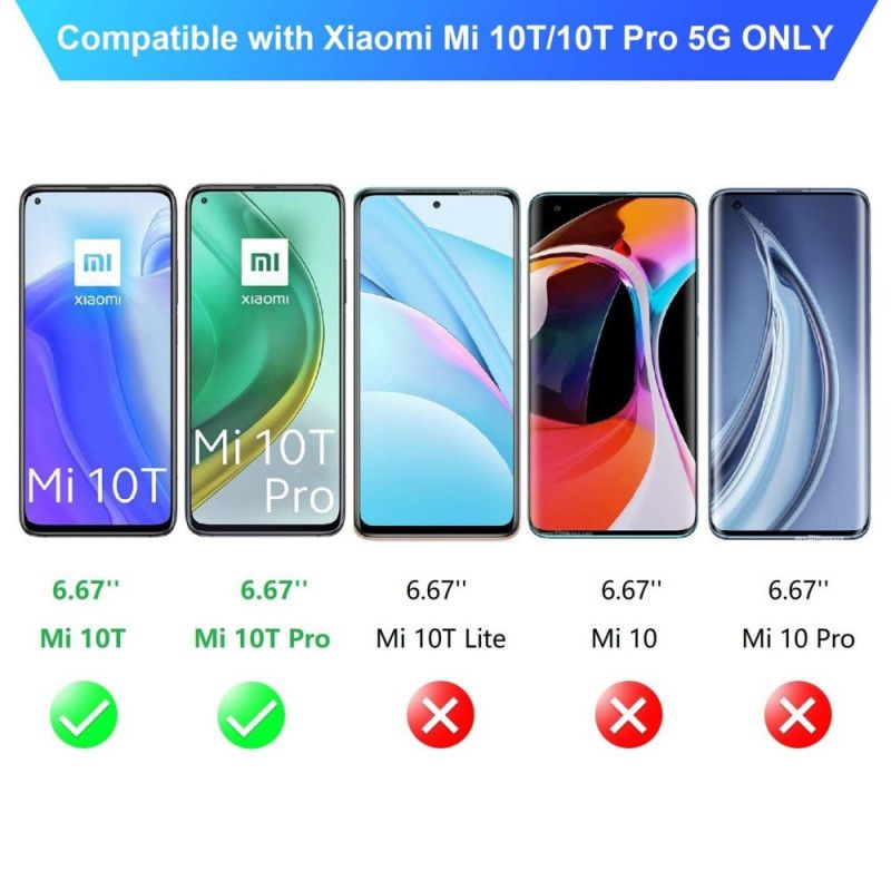 Etui Xiaomi Mi 10T / 10T Pro Przezroczysty Etui Ochronne