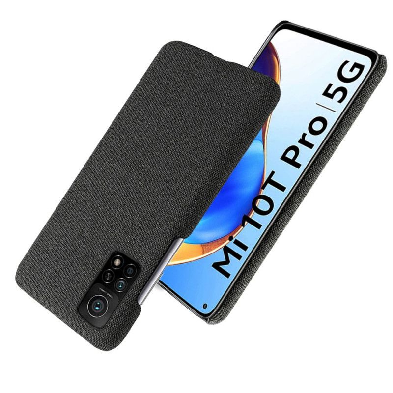 Etui Xiaomi Mi 10T / 10T Pro Szary Czarny Szykowna Tkanina Ksq Etui Ochronne