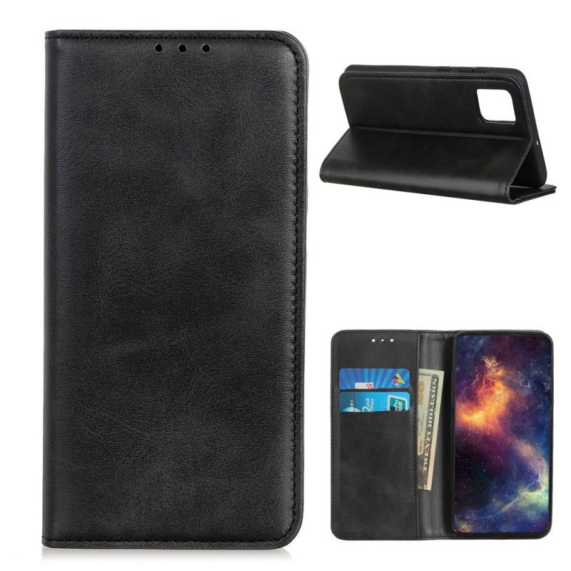 Flip Kotelot Xiaomi Mi 10T / 10T Pro Czerwony Czarny Dwoina Skóry Etui Ochronne