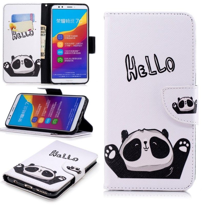 Obudowa Huawei Y7 2018 Etui na Telefon Witaj Panda