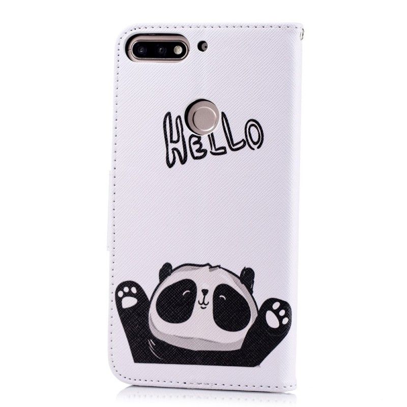 Obudowa Huawei Y7 2018 Etui na Telefon Witaj Panda