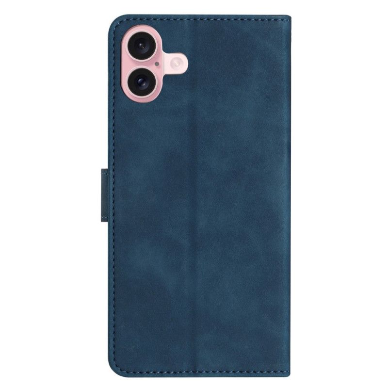 Etui Folio Do iPhone 16 Plus Fryz Motyli