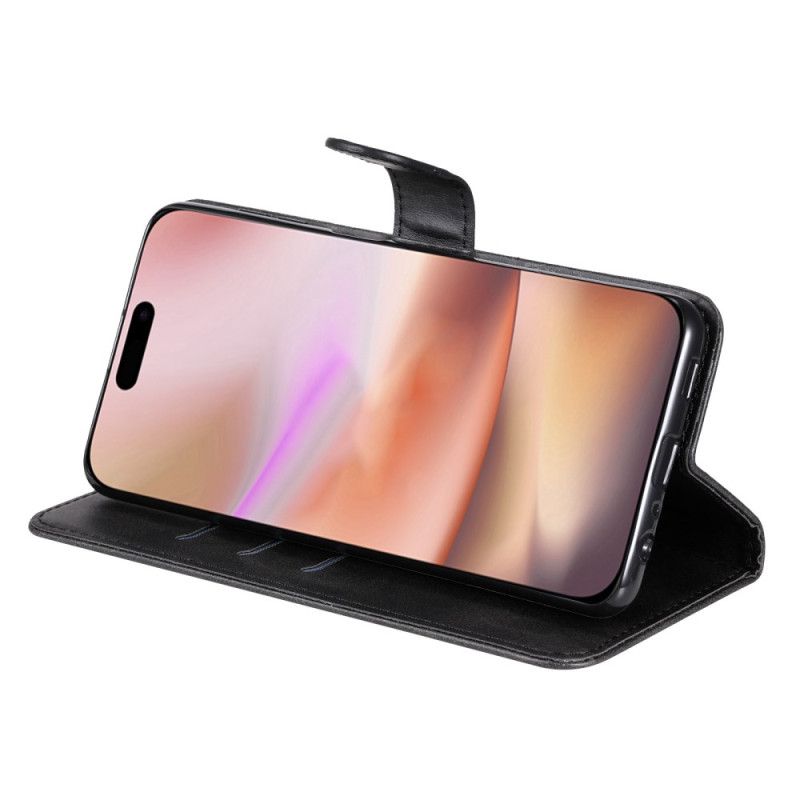 Etui Folio Do iPhone 16 Plus Kieszeń Zapinana Na Zamek